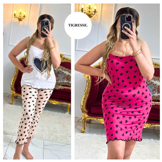 Ensemble 3PCS LOVE 💕 بيستي فيزو فوندروب
